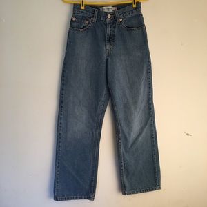 569 Levi’s loose straight, size14 slim W25/L27